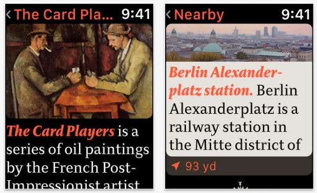 Die Apple-Watch-App verrät euch alles Wissenswerte über eure Umgebung. (Screenshot: App-Store)
