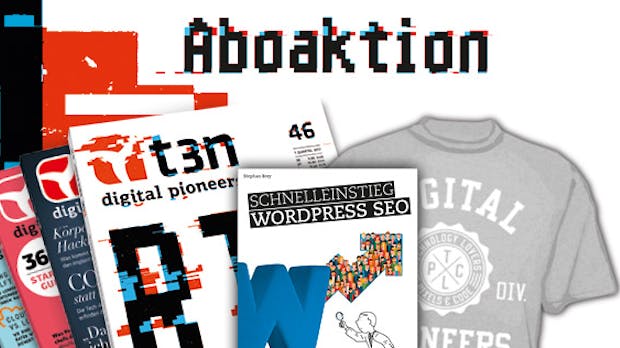 t3n-Abo inklusive „Schnelleinstieg WordPress SEO“ von Franzis