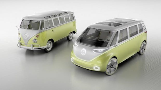 VW stellt Elektrobus ID Buzz vor – und will an den T1-Klassiker anknüpfen