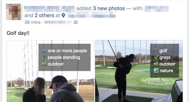 Das erkennt die KI von Facebook auf euren Fotos. (Screenshot: Adam Geitgey)