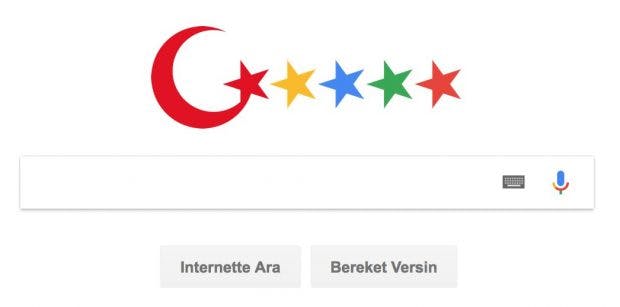 So könnte die türkische Google-Alternative aussehen. (Bild: Turkey Blocks/Twitter)