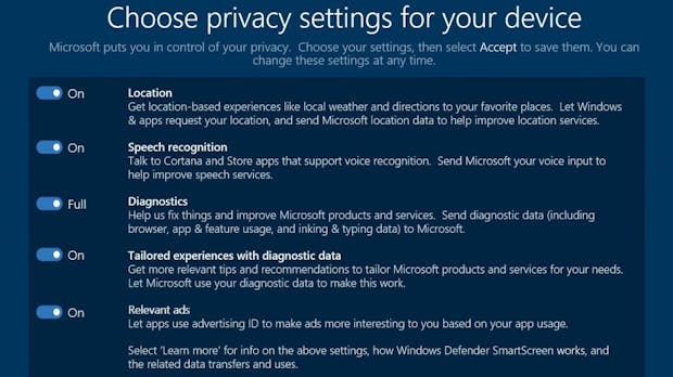 Windows 10: Microsoft führt endlich bessere Datenschutzoptionen ein
