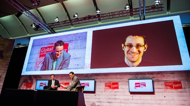 Cebit 2017: Edward Snowden erklärt, was „America first“ für deine Daten bedeutet