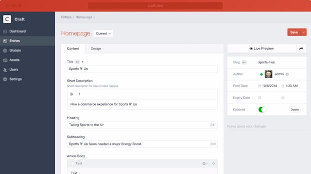Craft CMS 3: Das sind die neuen Features der ersten Beta