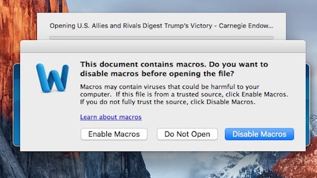 Word am Mac: Makro-Malware greift erstmals gezielt Apple-Nutzer an