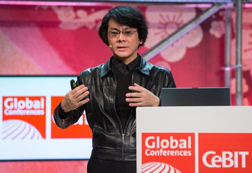 Japanischer Professor Hiroshi Ishiguro auf der Cebit: Die Roboter stehen vor der Tür