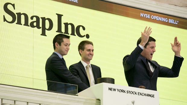 Fulminanter IPO: Snapchat-Aktie startet mit 44 Prozent Gewinn