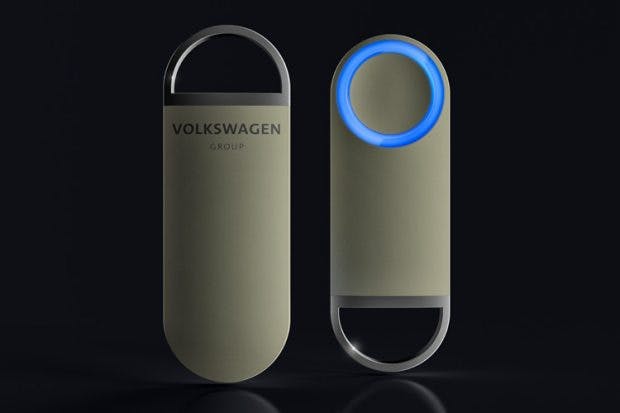 Mit dem One-Button soll der Sedric gerufen werden können. (Bild: Volkswagen)