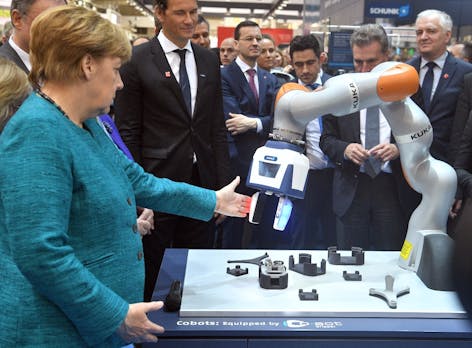 Hannover Messe: Roboter machen ein freundliches Gesicht