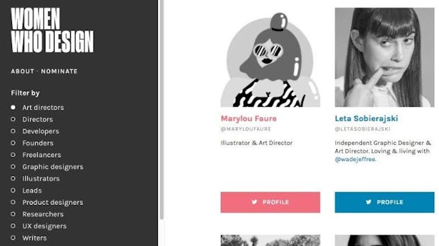 Women Who Design: Talentierte Frauen vereint auf einer Website