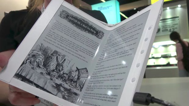 Fast wie ein echtes Buch: Der erste klappbare E-Book-Reader ist da