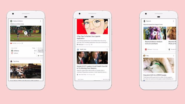 Google macht einen auf Facebook: Such-App für Android und iOS bekommt neuen Newsfeed
