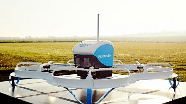 Patentantrag: Warum Amazon mobile Drohnen-Stationen auf Lastwagen, Zügen und Booten plant