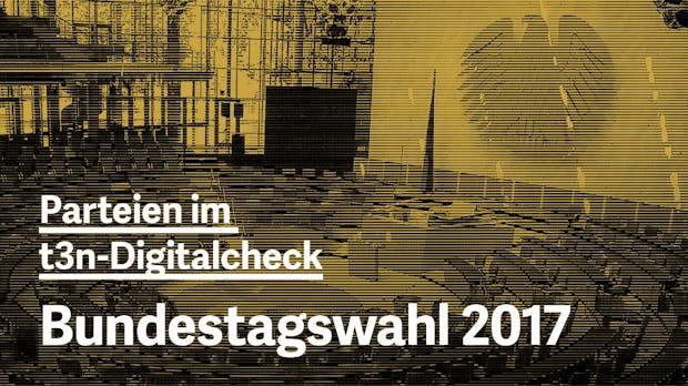Bundestagswahl 2017: Alle Programme der großen Parteien im t3n-Digitalcheck