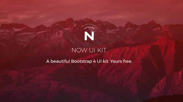 Now UI: Kostenloses Bootstrap-4-Kit für Designer