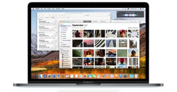 macOS High Sierra bringt auch viele Neuerungen in beispielsweise der Fotos- und Mail-App. (Screenshot: Apple)
