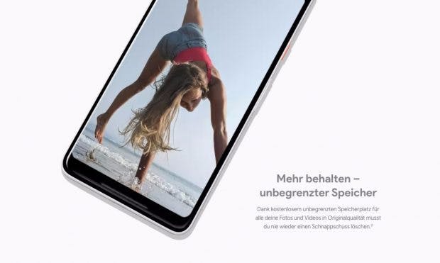 Ein Vorteil des eigenen Ökosystems: Pixel-2-Besitzer können unbegrenzt Fotos in voller Größe in Google Fotos laden. (Bild: Google)