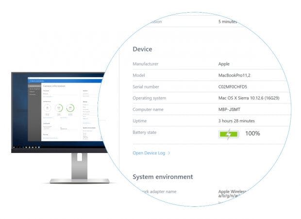 Das Dashboard zeigt unter Teamviewer 13 jetzt mehr Systeminformationen an. (Grafik: Teamviewer)