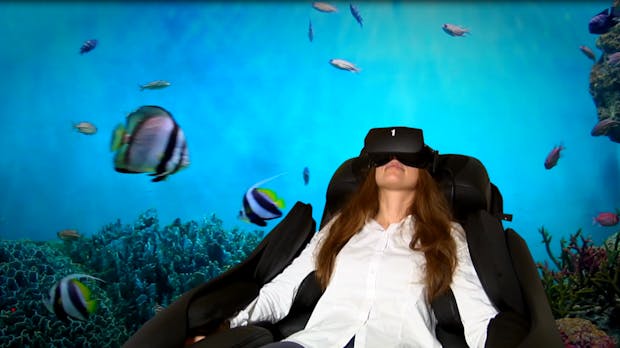 Entspannung 4.0: Massage-Sessel mit Virtual Reality