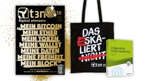 t3n-Abo inklusive Online-Marketing-Fachbuch von Haufe