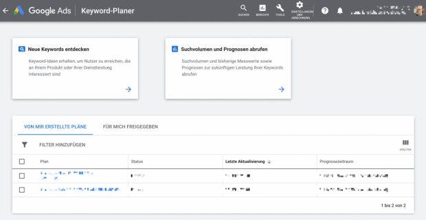 Google Keyword Planner overview