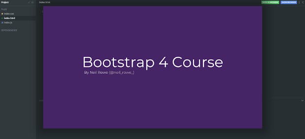 Coden mit einem Framework: Dieser Kurs bringt dir Bootstrap 4 bei