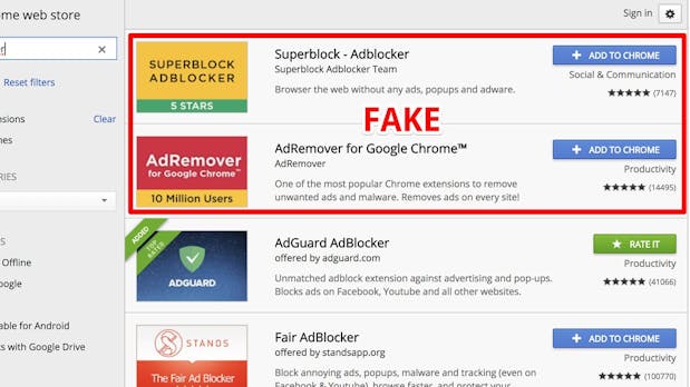 Fake-Werbeblocker haben bis zu 20 Millionen Chrome-Nutzer ausspioniert