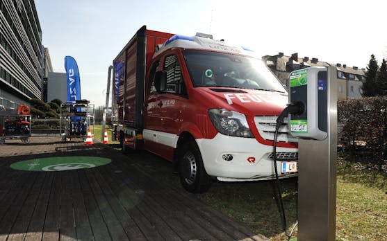 Kreisel Electric zeigt Europas erstes elektrisches Feuerwehrauto