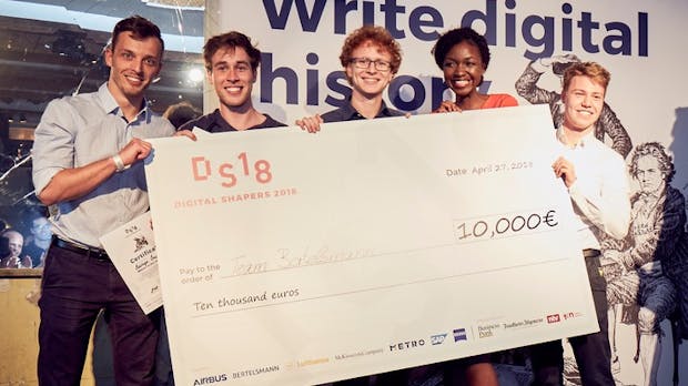 Digital Shapers: Team BMG/Bertelsmann gewinnt Finale mit Idee für Konzert-App