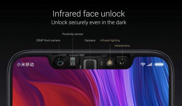 Xiaomi MI 8 Exploer Edition kommt mit einer Art „Face-ID“. (Bild: Xiaomi)