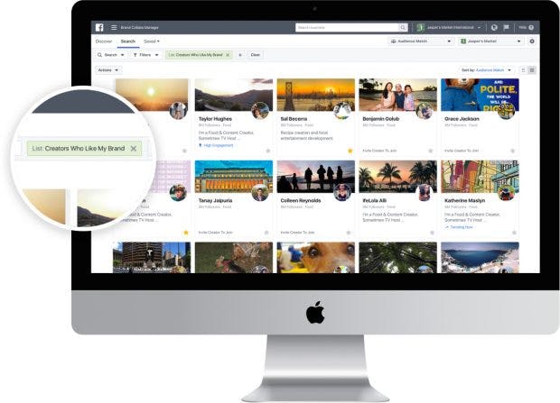 Brand Collabs Manager: Facebook unterstützt Videoersteller bei der Monetarisierung ihrer Inhalte. (Grafik: Facebook)