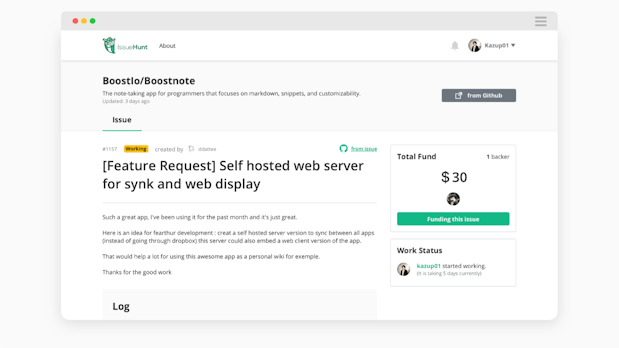 Issuehunt will dir bei der Finanzierung deines Open-Source-Projektes helfen