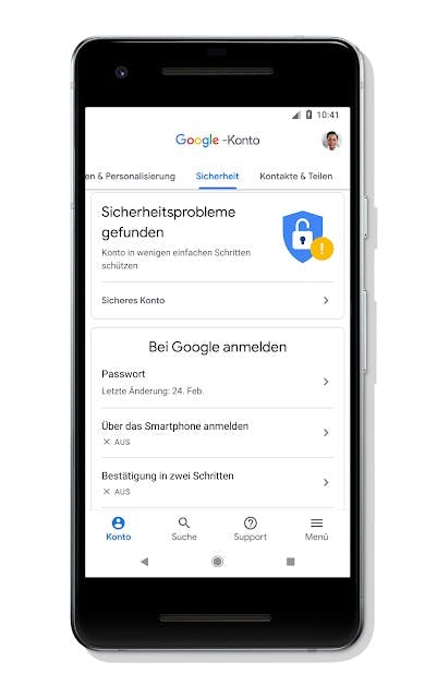 Neues Google-Konto: Sicherheitsprobleme