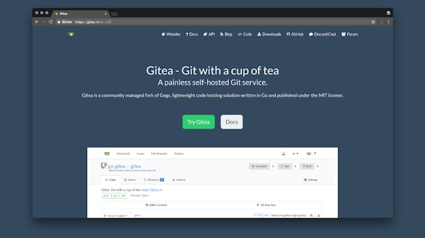 Keine Lust auf Github? Gitea läuft auf deinem eigenen Server
