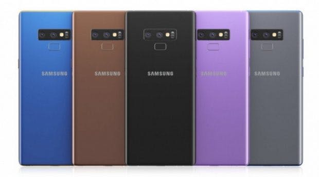 Das Galaxy Note 9 könnte recht bunt ausfallen. (Bild: GSMA Arena)