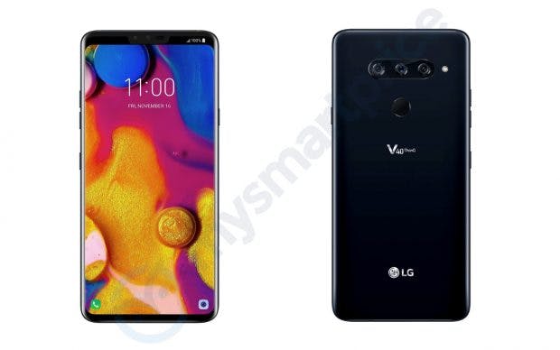 Das soll das LG V40 Thinq sein. (Bild: Mysmartprice)