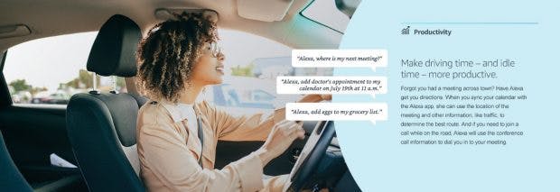 Amazons Alexa soll jetzt auch die Straßen erobern. (Grafik: Amazon)