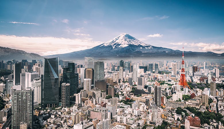 Tokio und Mt. Fuji