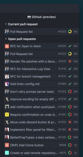 Die Github-Integration soll in Zukunft alle offenen Pull-Requests anzeigen. (Screenshot: Github)