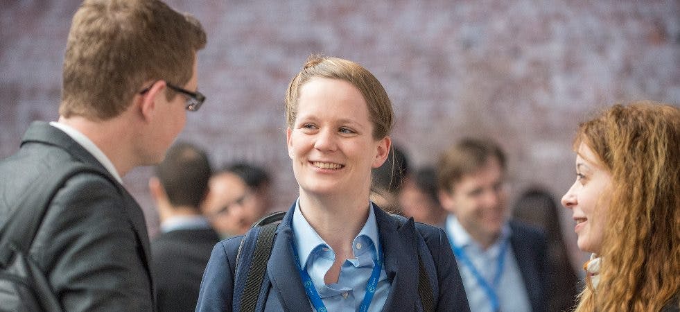 Networking bei der EIT Digital Conference.