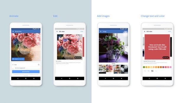 Neue Tools sollen die Erstellung von Videowerbung für den Mobile-Bereich vereinfachen. (Grafik: Facebook)
