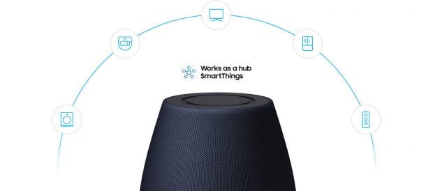 Vernetztes Zuhause: Der Samsung Galaxy Home dient auch als Smart-Things-Hub. (Bild: Samsung)