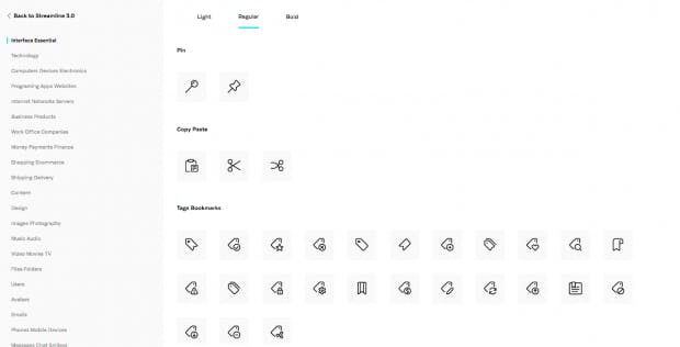 Mit dem Online-Viewer könnt ihr die Icons auch online durchsuchen. (Screenshot: t3n.de)