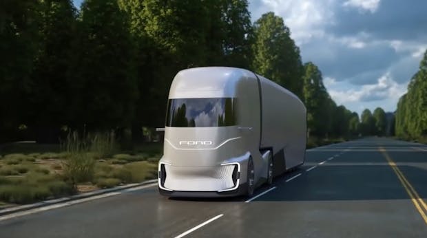 Selbstfahrender E-Lkw: Wie Ford sich den F-Vision vorstellt