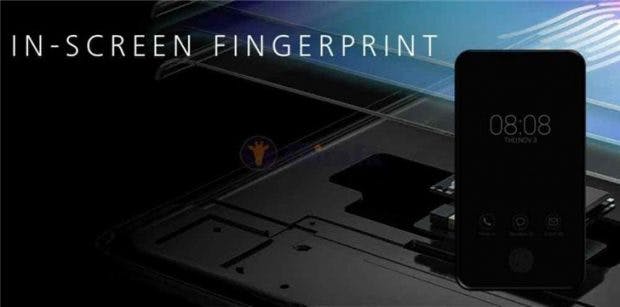 Das Huawei Mate 20 Pero soll einen Im-Display-Fingerabdruckleser besitzen. (Screenshot: Girafa)