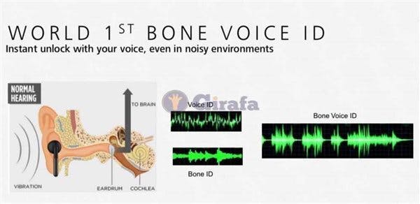 Per Sprache soll sich das Mate 20 mittels Bone Conduction auch bei lauter Umgebung entsperren lassen. (Screenshot;: Girafa)