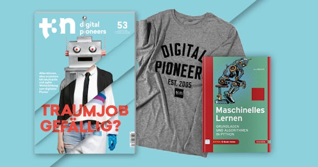t3n Abo inklusive Hanser-Fachbuch „Maschinelles Lernen“