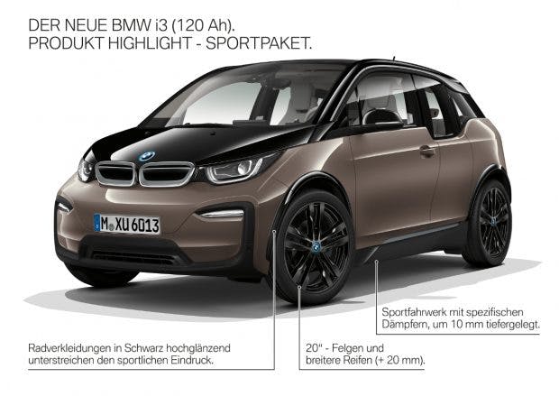 Die neuen Ausstattungs-Optionen des BMW i3. (Bild. BMW)