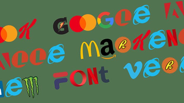 Diese Schrift besteht nur aus Markenlogos von Unternehmen – Brand New Roman