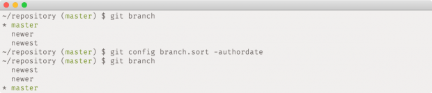 Mit der neuen Config-Eigenschaft kann sich die immer gleiche Sort-Option bei „git branch“ erspart werden. (Screenshot: Github)